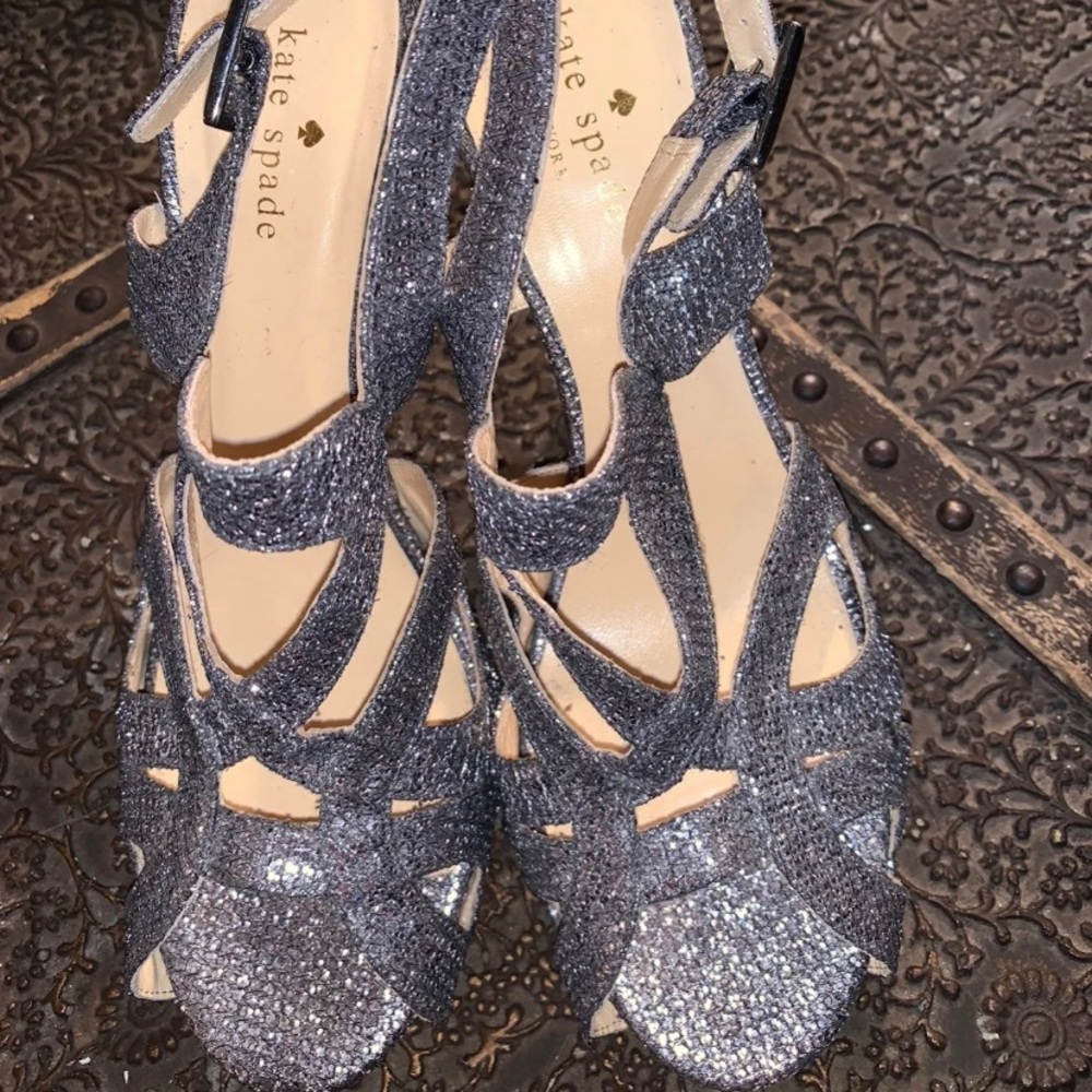 Kate Spade Silver Heels